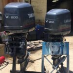 Twin 2001 Yamaha 200hp Saltwater Series 2 Stroke Outboard Motors - Image 4