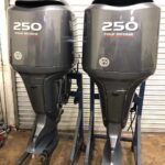 Twin 2007 Yamaha 250hp 4-Stroke 25-Shaft Outboard Motor - Image 2