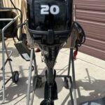 2016 Mercury 20 hp, 4 stroke Outboard Motor remote steer, power tilt
