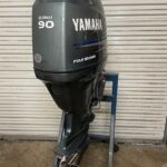 2003 Yamaha 90hp F90LRB 4 Stroke outboard motor standard 20” inch shaft length - Image 2