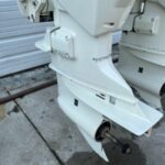Twin 2009 Evinrude Etec 150HP 2-Stroke Outboard Motor - Image 3