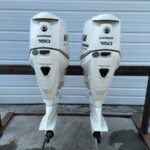 Twin 2009 Evinrude Etec 150HP 2-Stroke Outboard Motor