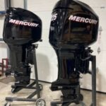 Pair 2003 Mercury 225XL 225hp DFI Optimax 2 Stroke Outboard Motor