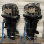 Pair 2005 Mercury 225hp Optimax 2 Stroke Outboard Motors - Image 2