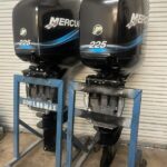 Pair 2005 Mercury 225hp Optimax 2 Stroke Outboard Motors - Image 4