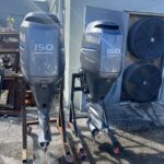 Twin 2010 Used Yamaha 150hp 4 Stroke 25” Outboard Motor - Image 2