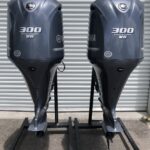 2016 Pair Yamaha 300hp 4 Stroke 25 shaft Outboard Motors - Image 2