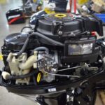 Used 2022 Mercury 9.9hp 15in tiller Electric start outboard motor - Image 4