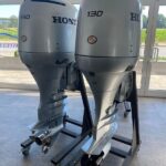 Pair 2008 Honda BF130HP 4-Stroke 25” Outboard Motor
