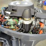 2004 Yamaha 8hp high thrust 4-stroke 20in Remote outboard motor - Image 4