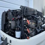 Twin 2014 Evinrude-Etec 150HP 2-Stroke-25-Shaft Outboard Engine - Image 4