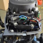 2004 Yamaha 8hp high thrust 4-stroke 20in Remote outboard motor - Image 3