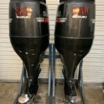 Pair 2010 Suzuki 250hp 4 Stroke 25” Outboard Motor - Image 2