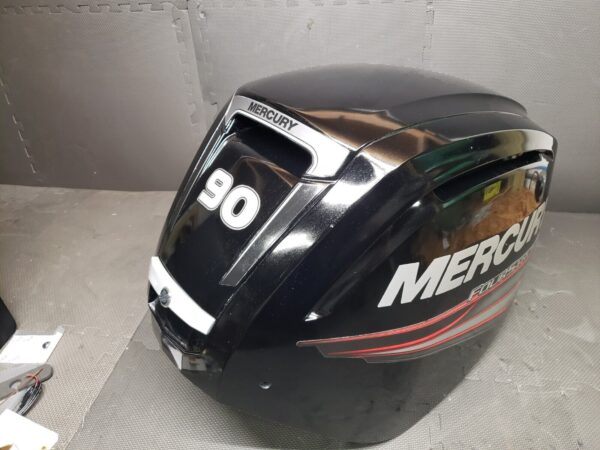 OEM Mercury 75 90 115 HP 4 Stroke Top Cowl Assy 8M0159539 Fits 2014+ - Image 2