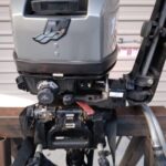 2005 Mariner 15hp 2 Stroke outboard long shaft with fuel tank - Image 4
