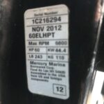 2013 Mercury 60hp 4 Stroke outboard Motor with Handle - Image 2