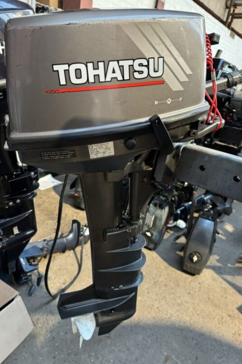 2005 TOHATSU 9.8HP 2 Stroke Manual Pull Start Long Shaft Tiller