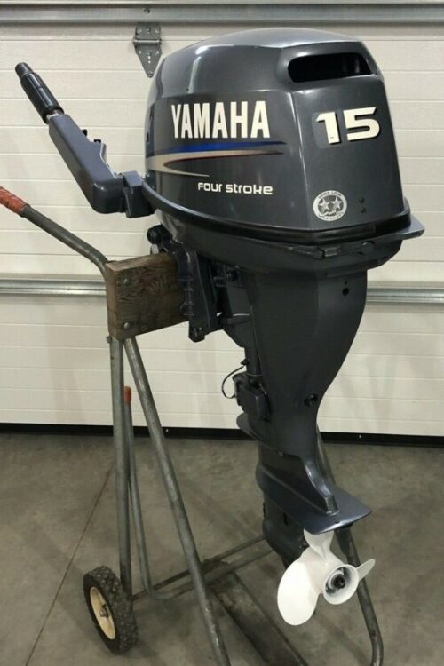 2009 Yamaha 15hp 4-stroke with Tiller-Handle Outboard Motor