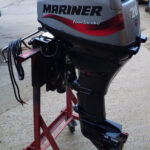 2012 Mariner 20hp outboard 4 stroke Remote control long shaft power tilt - Image 2