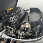 2011 HONDA 10HP 4 STROKE Manual Start Short Shaft Tiller Outboard 12L Tank - Image 2