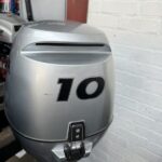 2011 HONDA 10HP 4 STROKE Manual Start Short Shaft Tiller Outboard 12L Tank - Image 3