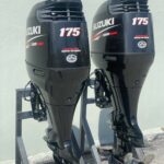 Pair 2014 Suzuki 175hp 4-Stroke 25” Outboard Motor