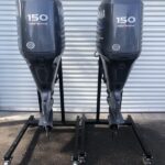 Pair 2014 Yamaha 150hp 4 Stroke 25” Outboard Motor