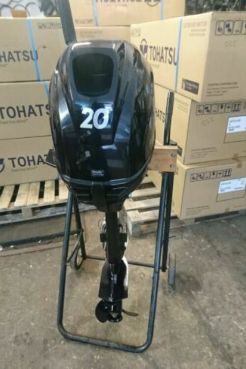 New Tohatsu 20 Hp 4 Stroke Outboard Manual Start Long Shaft Tiller