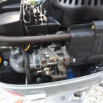 Used 2014 Honda 20hp 4 Stroke 20 shaft Outboard Motor - Image 3